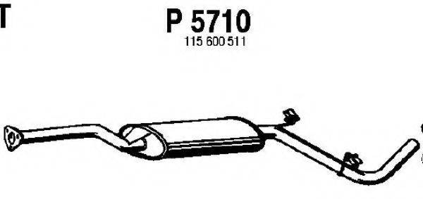 FENNO P5710 Средний глушитель выхлопных газов