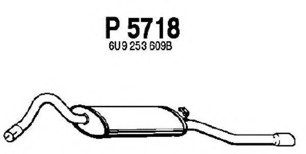 FENNO P5718 Глушник вихлопних газів кінцевий