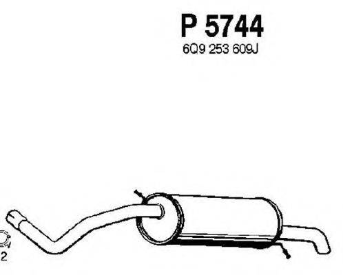 FENNO P5744 Глушитель выхлопных газов конечный