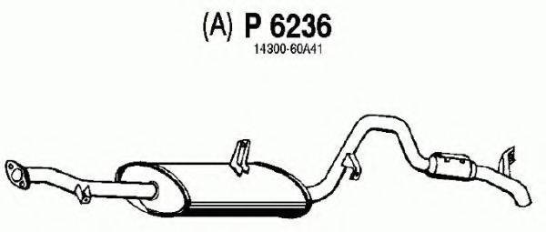 Глушитель выхлопных газов конечный FENNO P6236