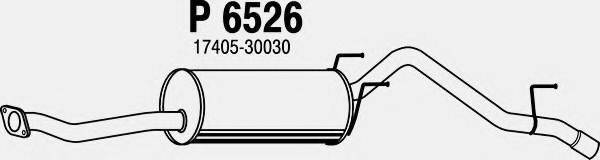 FENNO P6526 Глушник вихлопних газів кінцевий