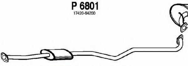 Средний глушитель выхлопных газов FENNO P6801