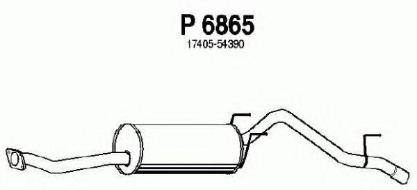 Глушитель выхлопных газов конечный FENNO P6865