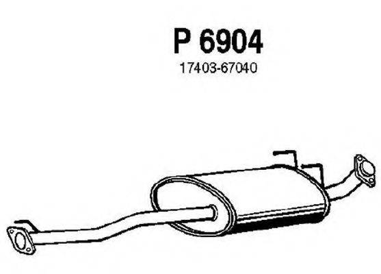 FENNO P6904 Середній глушник вихлопних газів