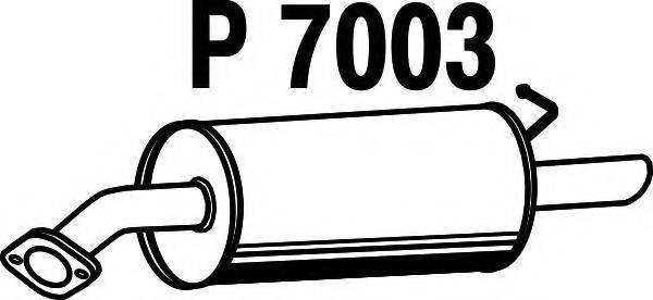 FENNO P7003 Глушник вихлопних газів кінцевий