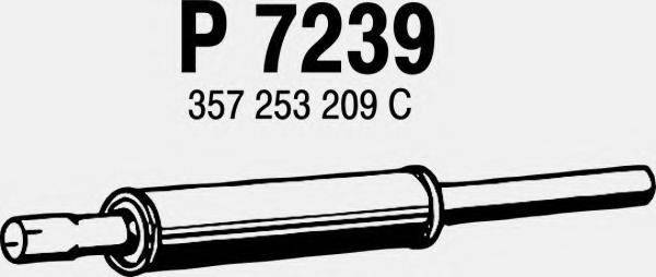 Середній глушник вихлопних газів FENNO P7239
