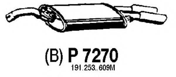 FENNO P7270 Глушник вихлопних газів кінцевий
