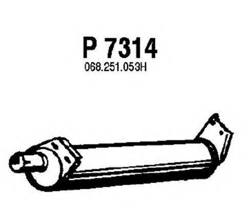Глушник вихлопних газів кінцевий FENNO P7314