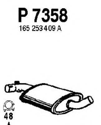Средний глушитель выхлопных газов FENNO P7358