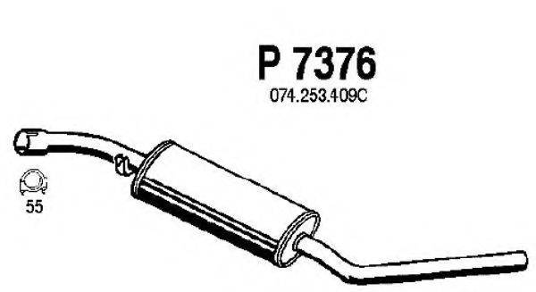 Средний глушитель выхлопных газов FENNO P7376