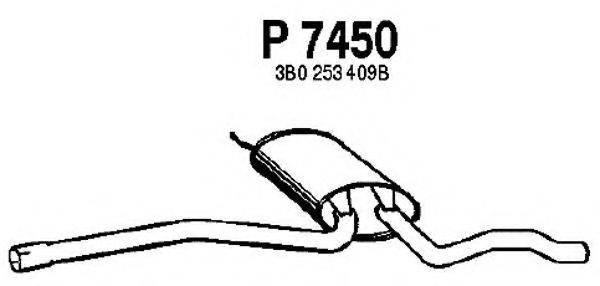 FENNO P7450 Средний глушитель выхлопных газов