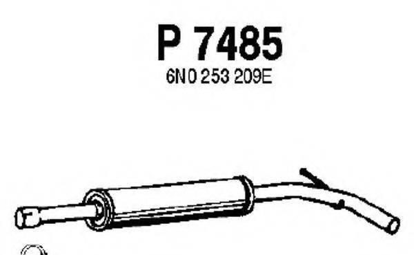 FENNO P7485 Средний глушитель выхлопных газов