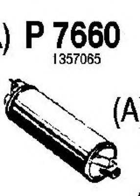 Глушитель выхлопных газов конечный FENNO P7660