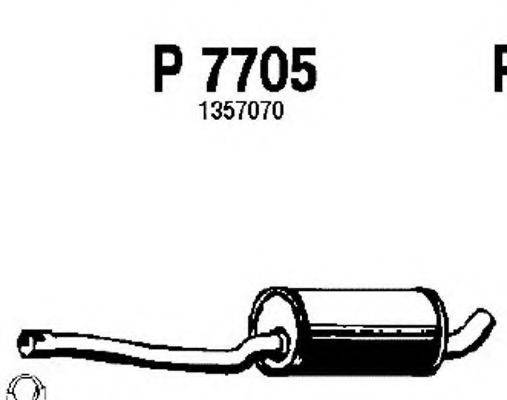 FENNO P7705 Средний глушитель выхлопных газов
