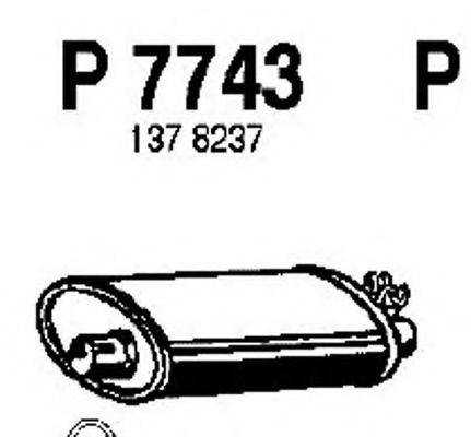 FENNO P7743 Глушитель выхлопных газов конечный