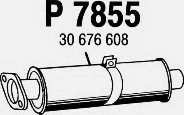 FENNO P7855 Средний глушитель выхлопных газов