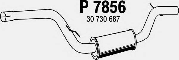 FENNO P7856 Средний глушитель выхлопных газов