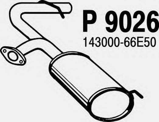 FENNO P9026 Глушитель выхлопных газов конечный