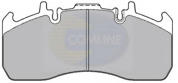 Комплект гальмівних колодок, дискове гальмо COMLINE CBP9077K