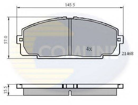 COMLINE CBP0459 Комплект тормозных колодок, дисковый тормоз