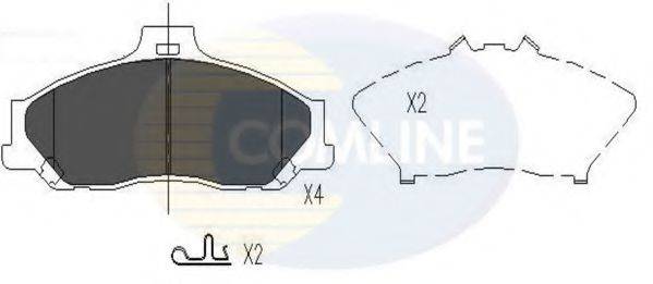 COMLINE CBP31245 Комплект тормозных колодок, дисковый тормоз