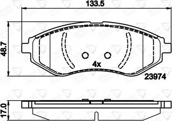 COMLINE ADB01598 Комплект тормозных колодок, дисковый тормоз