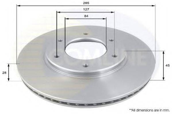 гальмівний диск COMLINE ADC0176V