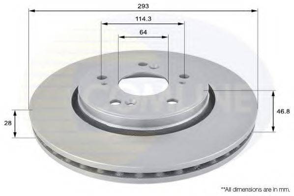 COMLINE ADC0560V Тормозной диск