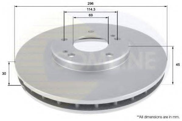 COMLINE ADC0377V Тормозной диск