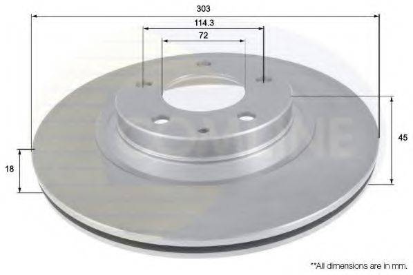 COMLINE ADC0465V Тормозной диск