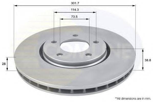 Тормозной диск COMLINE ADC2305V