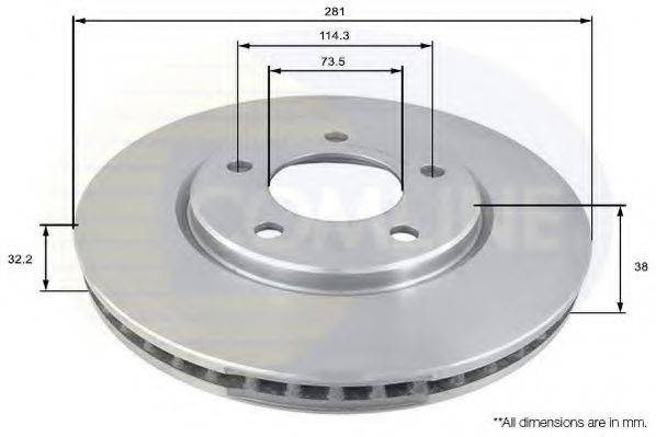 Тормозной диск COMLINE ADC2304V