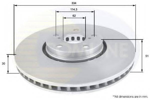 COMLINE ADC01125V Тормозной диск