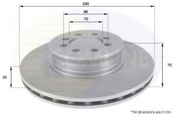 COMLINE ADC1667V Тормозной диск