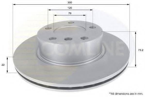 COMLINE ADC1770V Тормозной диск