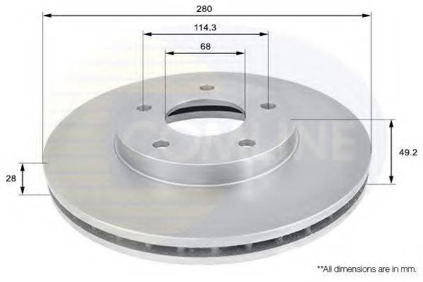 COMLINE ADC0260V Тормозной диск