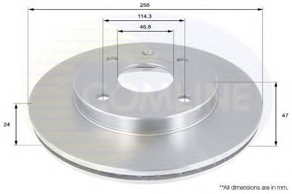 гальмівний диск COMLINE ADC1033V