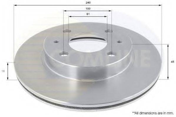 Тормозной диск COMLINE ADC0211V