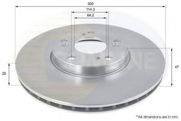 гальмівний диск COMLINE ADC0541V