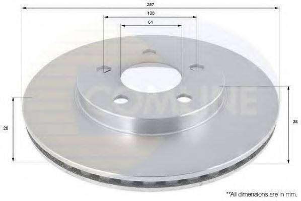 Тормозной диск COMLINE ADC2307V