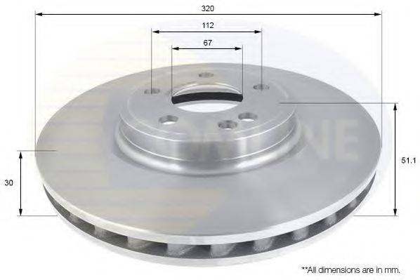Тормозной диск COMLINE ADC1676V