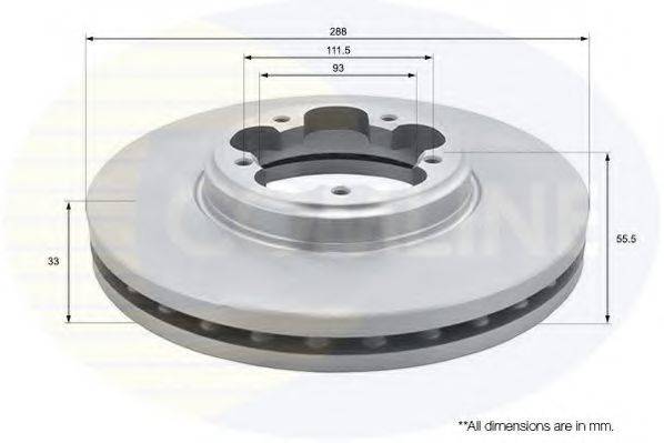 Тормозной диск COMLINE ADC1250V