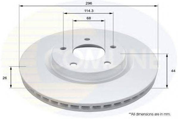 COMLINE ADC0293V Тормозной диск