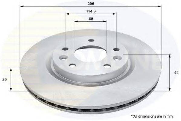 COMLINE ADC0295V Тормозной диск