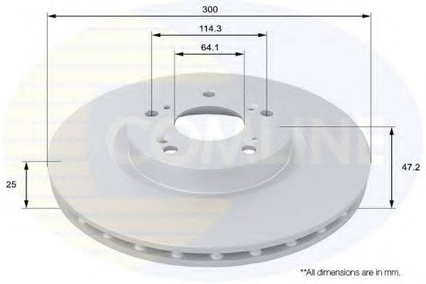 COMLINE ADC0568V гальмівний диск