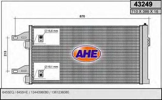 AHE 43249 Конденсатор, кондиционер