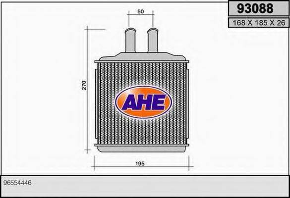 Теплообмінник, опалення салону AHE 93088