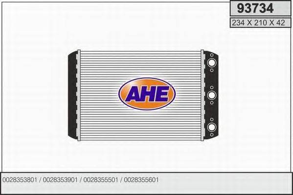 AHE 93734 Теплообменник, отопление салона
