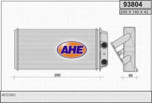 AHE 93804 Теплообменник, отопление салона