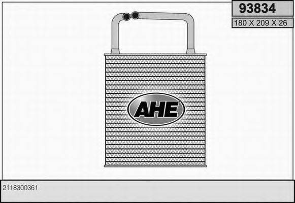 AHE 93834 Теплообменник, отопление салона